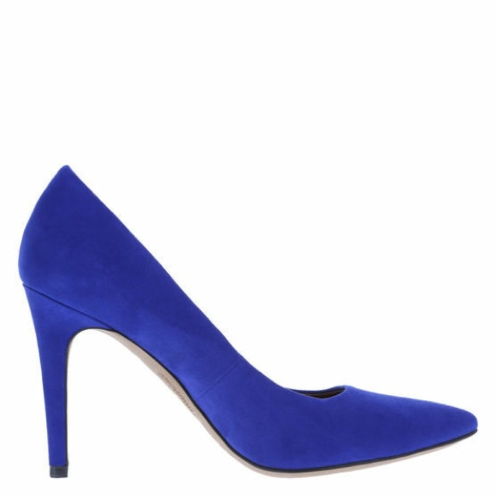 Christian Siriano Cobalt Blue Suede Women's Heels